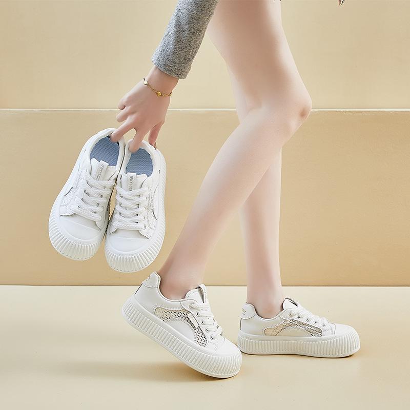 Women Shoes  Summer New Korean Version Student Mesh Breathable Heightening Casual Shoes Fashion Versatile Platform Sneakers