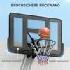 Wandmontierter Basketballkorb, Reißfestes Netz, Wetterfest, Langlebig, für den Innen- und Außenbereich, Schwarz