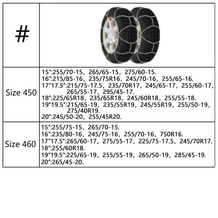 VidaXL Chaînes antidérapantes 2 pcs 16 mm VUS 4x4 Taille 400