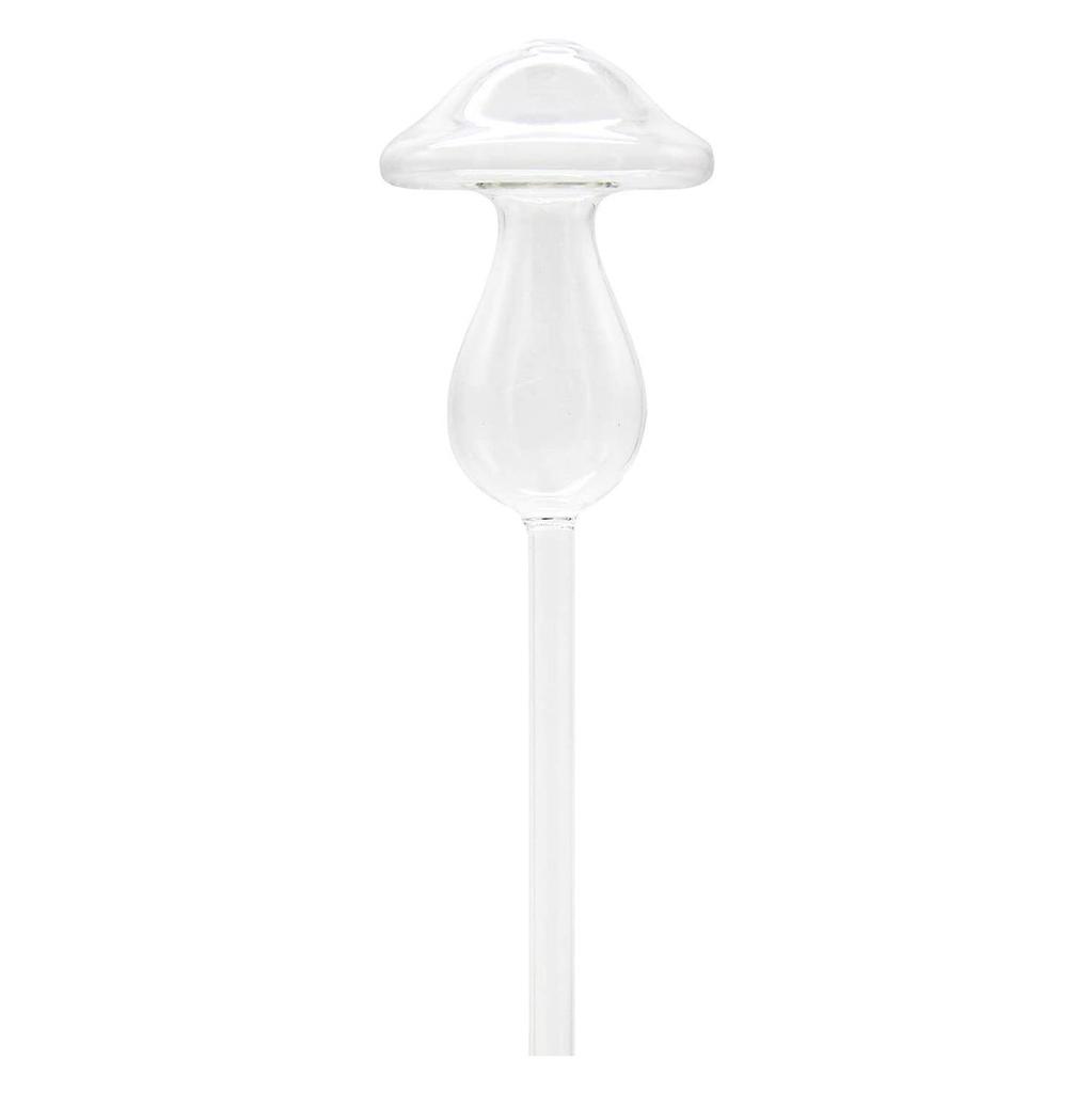 Mushroom Self Watering Spikes Glass Plant Waterer Clear Self Watering Devices Globes for Water Plants While Away