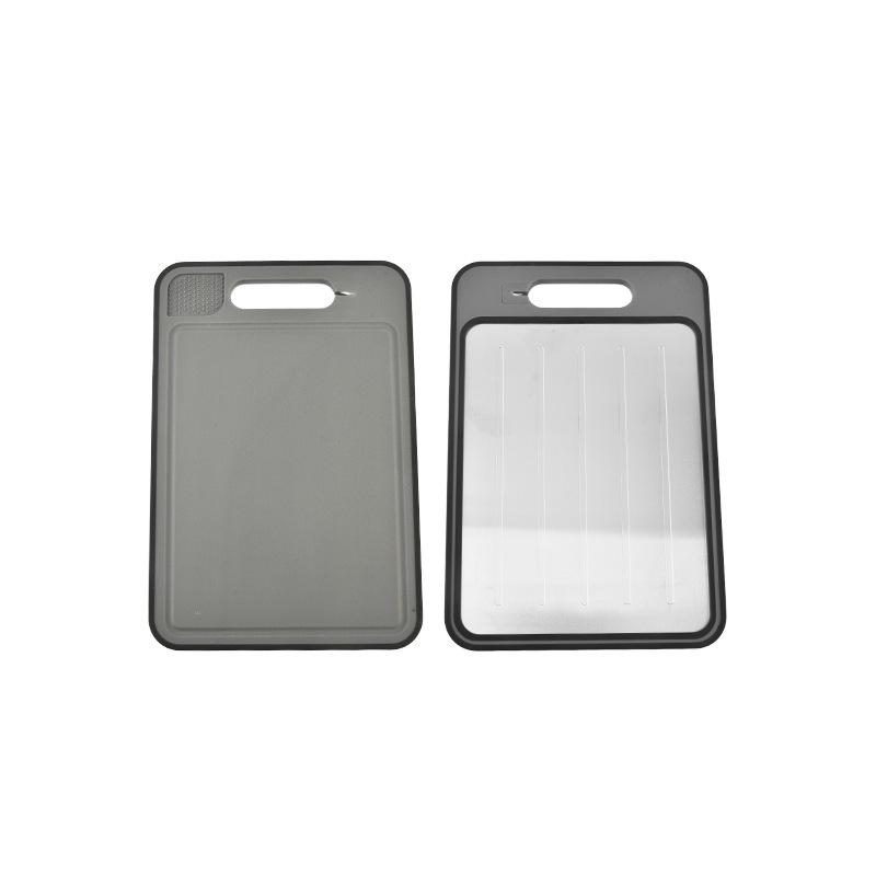 Double-Sided Multifunctional Thawing & Cutting Board with Round Handle