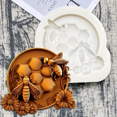 Cake Mold Small Bee Mixed Honey Honeycomb Themed Silicone Mould Handmade Sugarcraft Chocolate Fondant Mold Tool Clay Sugarcraft