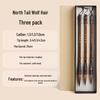Beiwei Wolf Hair Calligraphy Brushes: Beginner to Expert, Large, Medium, Small Sizes for Regular Script.