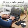 10-Port USB 2.0 Docking Station Portable Multi-Function Hub Hi-Speed Multi-Link USB Splitter for Mobile Phone Tablet