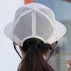 Sunscreen breathable sunshade sun hat female, UV protection fashion big edge windbreak rope hat, trendy hat