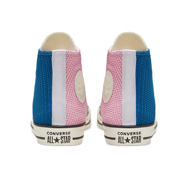 Converse Chuck Taylor All Star Everyday Vielseitige High-Top Canvas Schuhe Damen Sneaker Blau Rosa 568664C