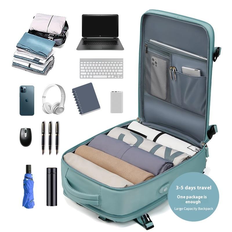 Backpack Large Capacity Men's and Women's Outdoor Travel Bag Waterproof Lightweight Casual Backpack Short Trip Computer Simple School Bag