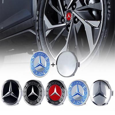 4PCS 60/63/68mm Car Wheel Center Tire Dust Cover Sticker Decal Accessories For Mercedes Benz W204 W205 W212 W213 W221 W177 W246