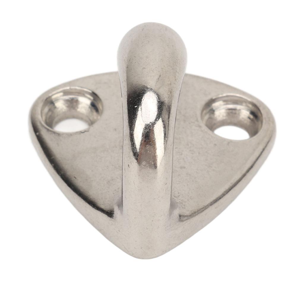 10 Pcs Silver Marine Grade Hook 316 Stainless Steel Pad Eye Hook  Marine Environment