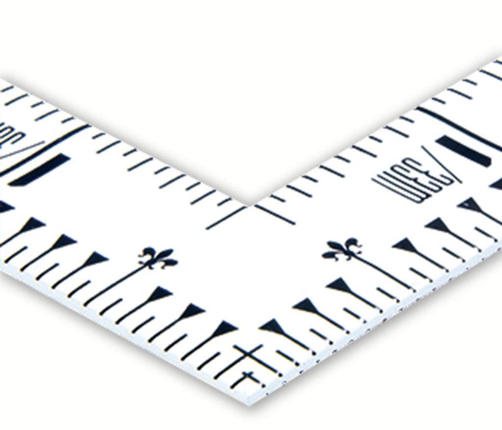 Shinwa Sokutei Curved Scale Same Thickness 1 Combined Scale Masterpiece White 11105 Shaku/30cm