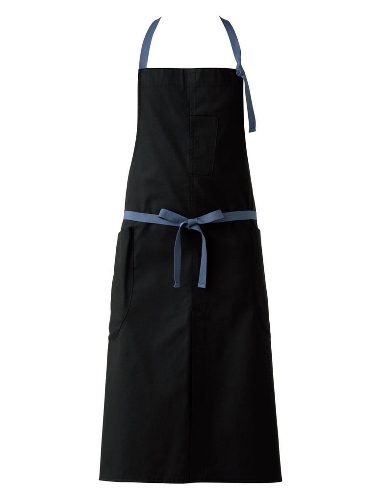 Seven Uniform CT2350-9 Chest Apron, Black, Free Size