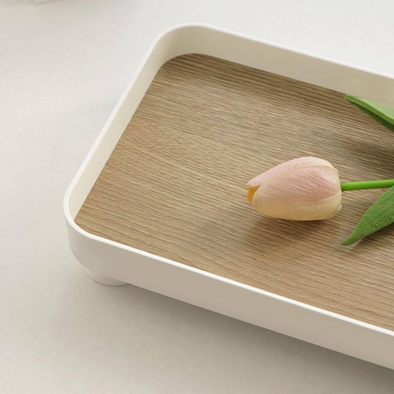 Quadratische Schale Holz Hautpflegeprodukt-Auslage Schlüssel Schreibtisch-Organizer