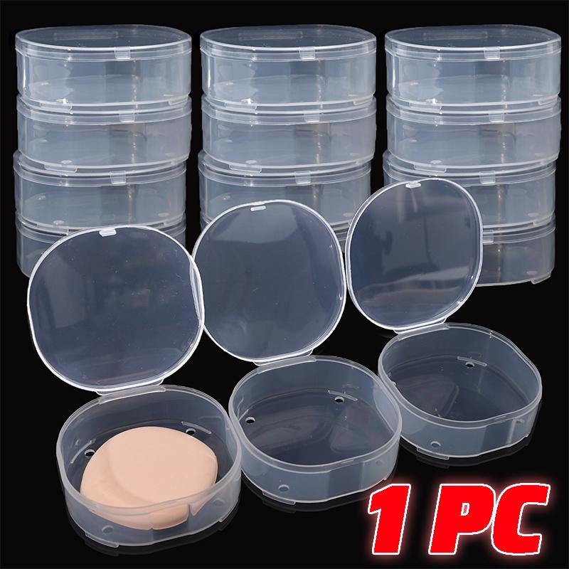 

1/20PCS Transparent Plastic Powder Puff Storage Box Breathable Moisture-proof Dustproof Storage Packing Boxes Makeup Case Tools