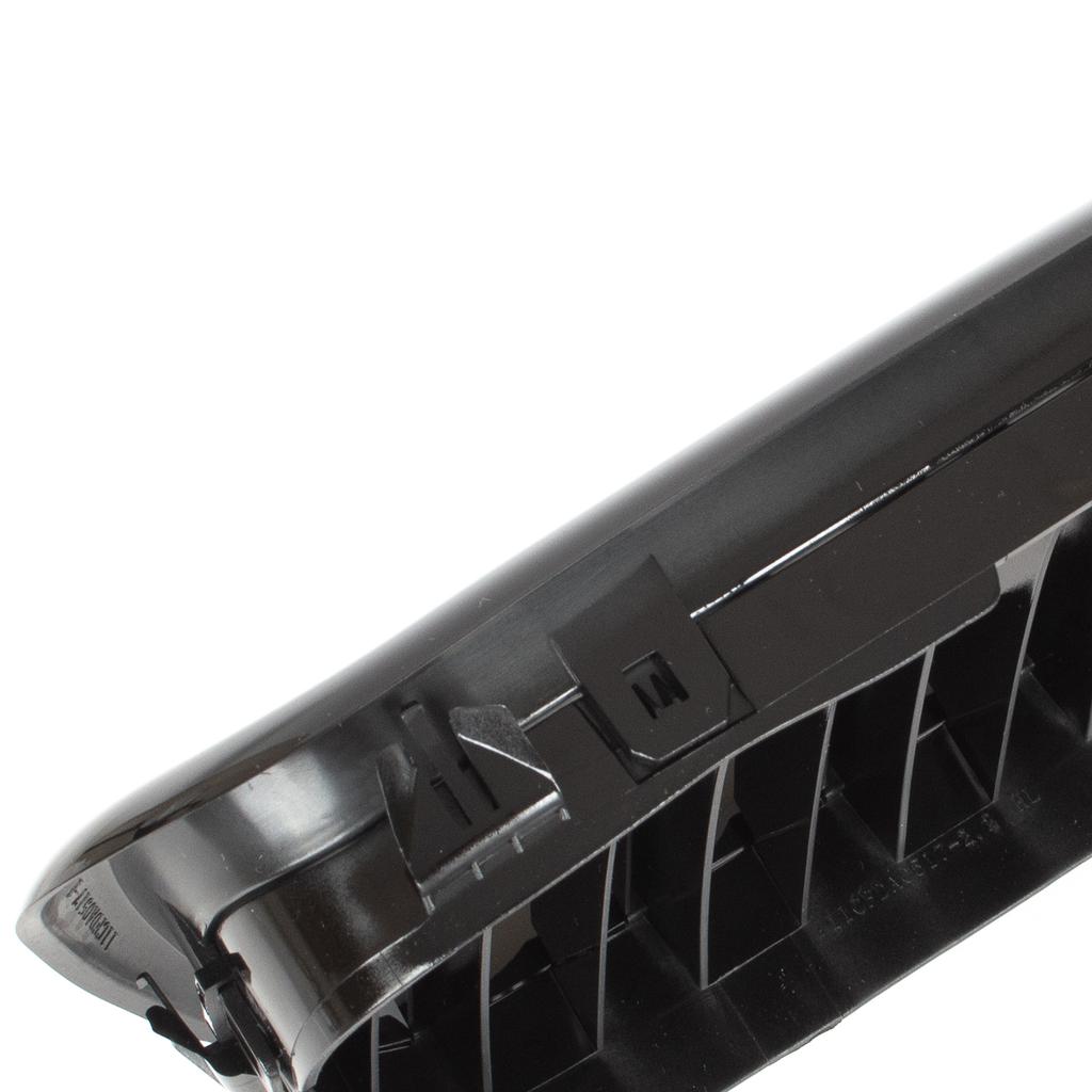 BMW 5 E39 95-03 SEDAN / KOMBI roosters tussen de koplampen (nieren) links + rechts set ZWART GLANZEND DUBBELE STAAF