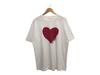 Vintage 90s DIANE VON FURSTENBERG Belgian Fashion Designer Love Is Life Is Love Artwork Art Tee Rare