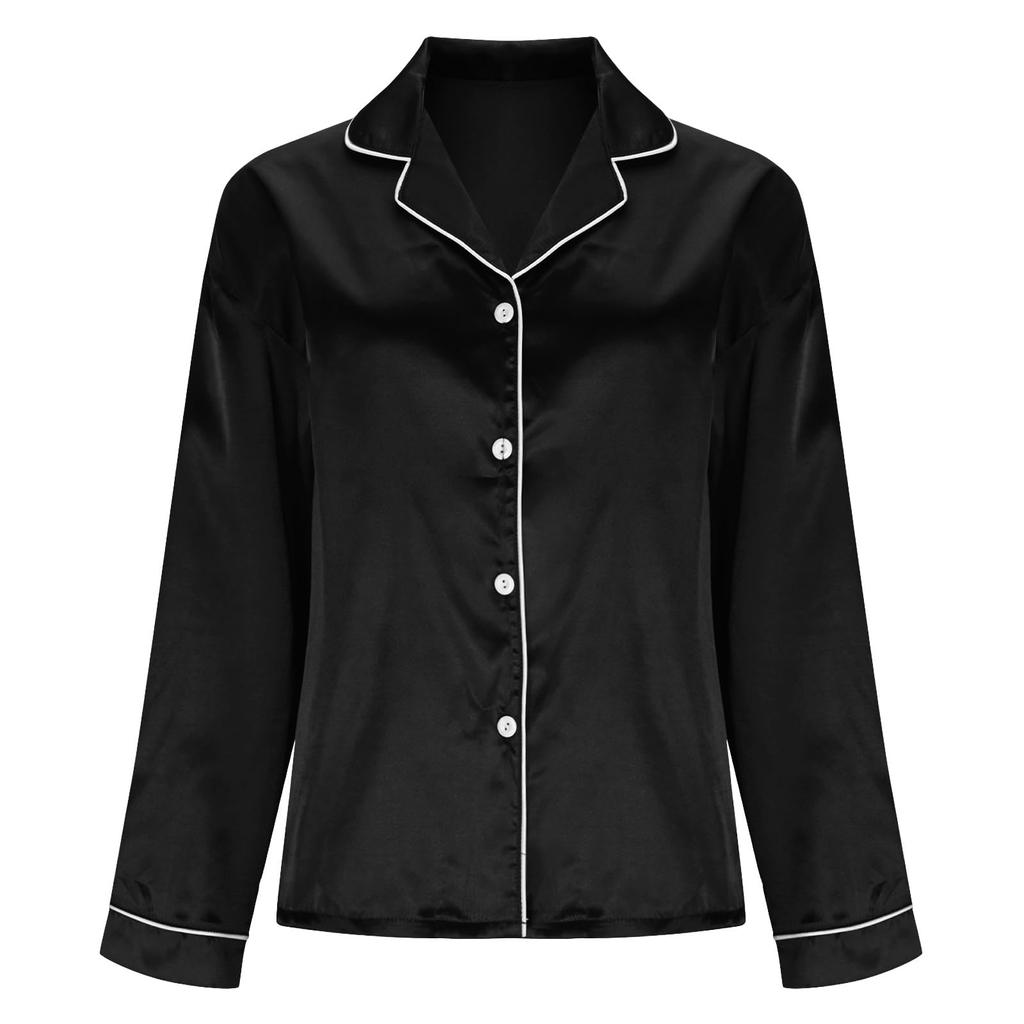 Women's Satin Shirt, Lightweight Top For Spring And Summer