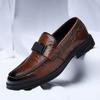 Fashion Versatile Mens Leather Shoes Spring New Casual Men Shoes Korean Version Simple Soft Soled Business Leather Shoes for Men