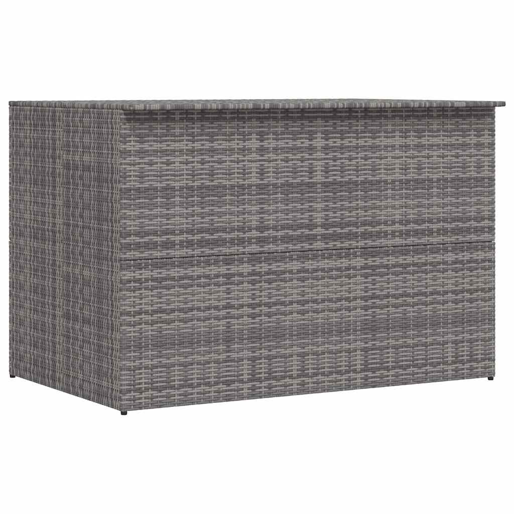 Gartenaufbewahrungsbox Grau 150 x 100 x 100 cm Poly-Rattan