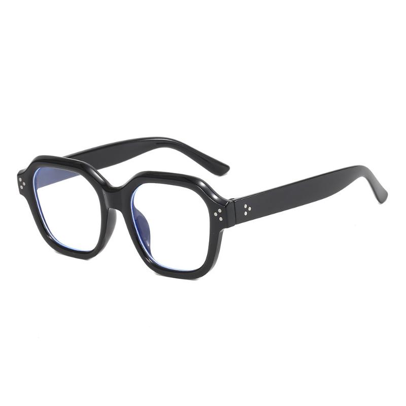 Retro Anti Blue Light Glasses Frame Women Oversized Men Trendy Fashionable Eyeglasses Classic Korean Spectacles