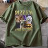 Rizz Em with The Tism Vintage Graphic Tee Unisex Women Retro 90s Funny Cat T Shirt Silly Cats Tshirt Casual Cotton Short Sleve Tee