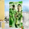 Powerful Soccer Player Beach Towel High Absorbency & Quick-Dry Comfortable Lightweight