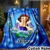 Coperta Principessa Personalizzata Coperta per Letto Coperta da Picnic per Donne Uomini, Coperte da Divano Letto, Regali di Natale e Halloween