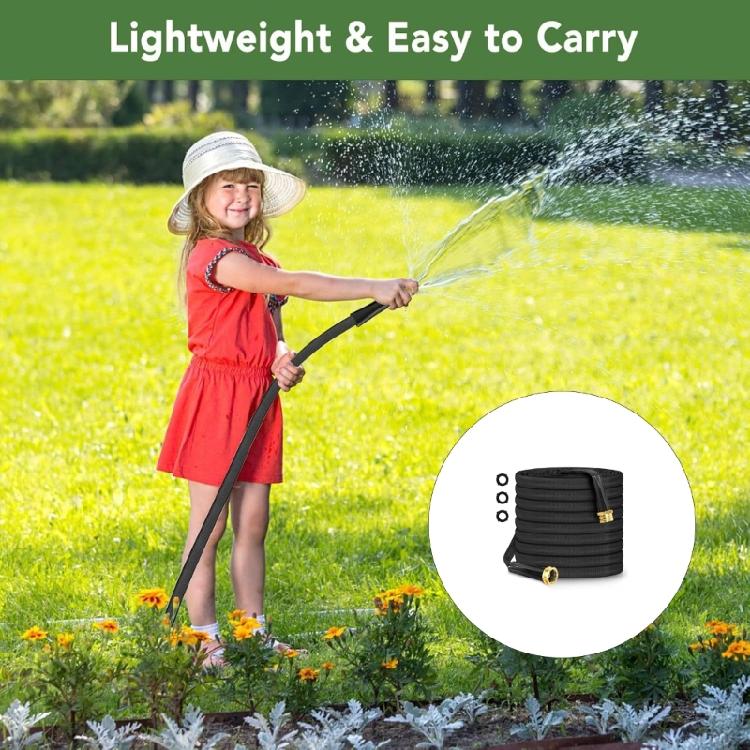 25ft/50ft/75ft Garden Hose Telescopic Hose Extended Garden Hose High Pressure Car Wash Pipe Irrigation Irrigation