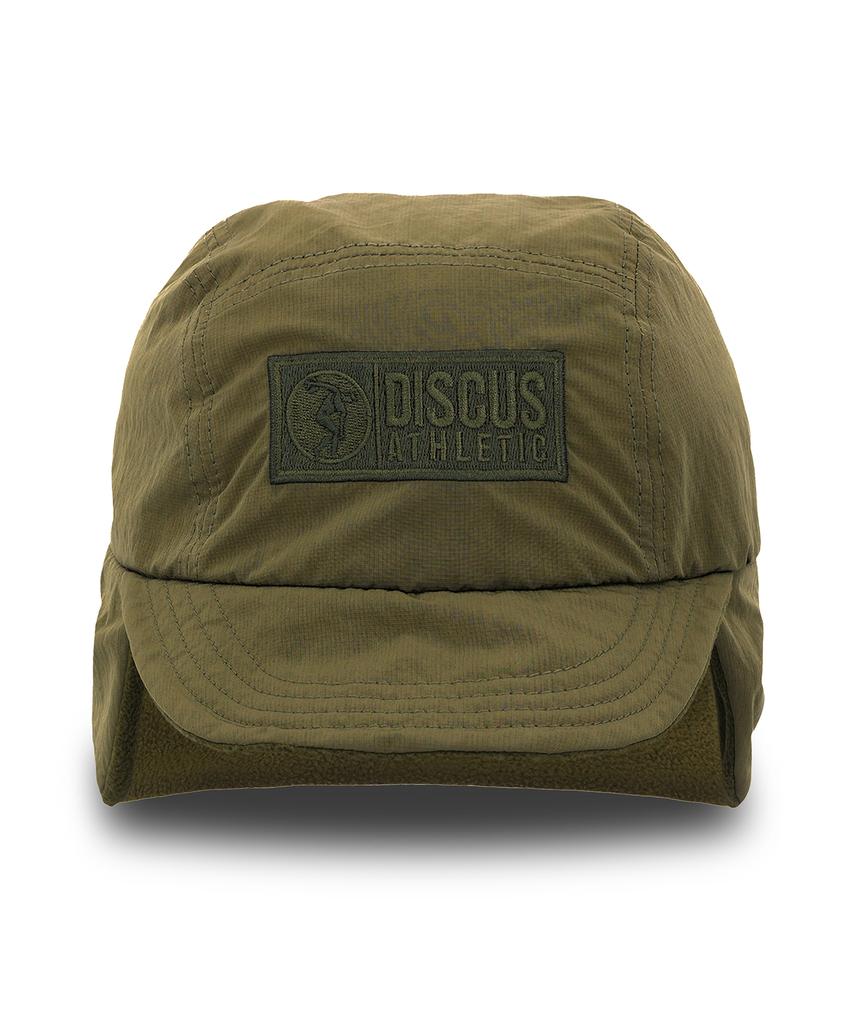 DISCUS ATHLETIC Logo Fleece Ear Flap Cap Khaki