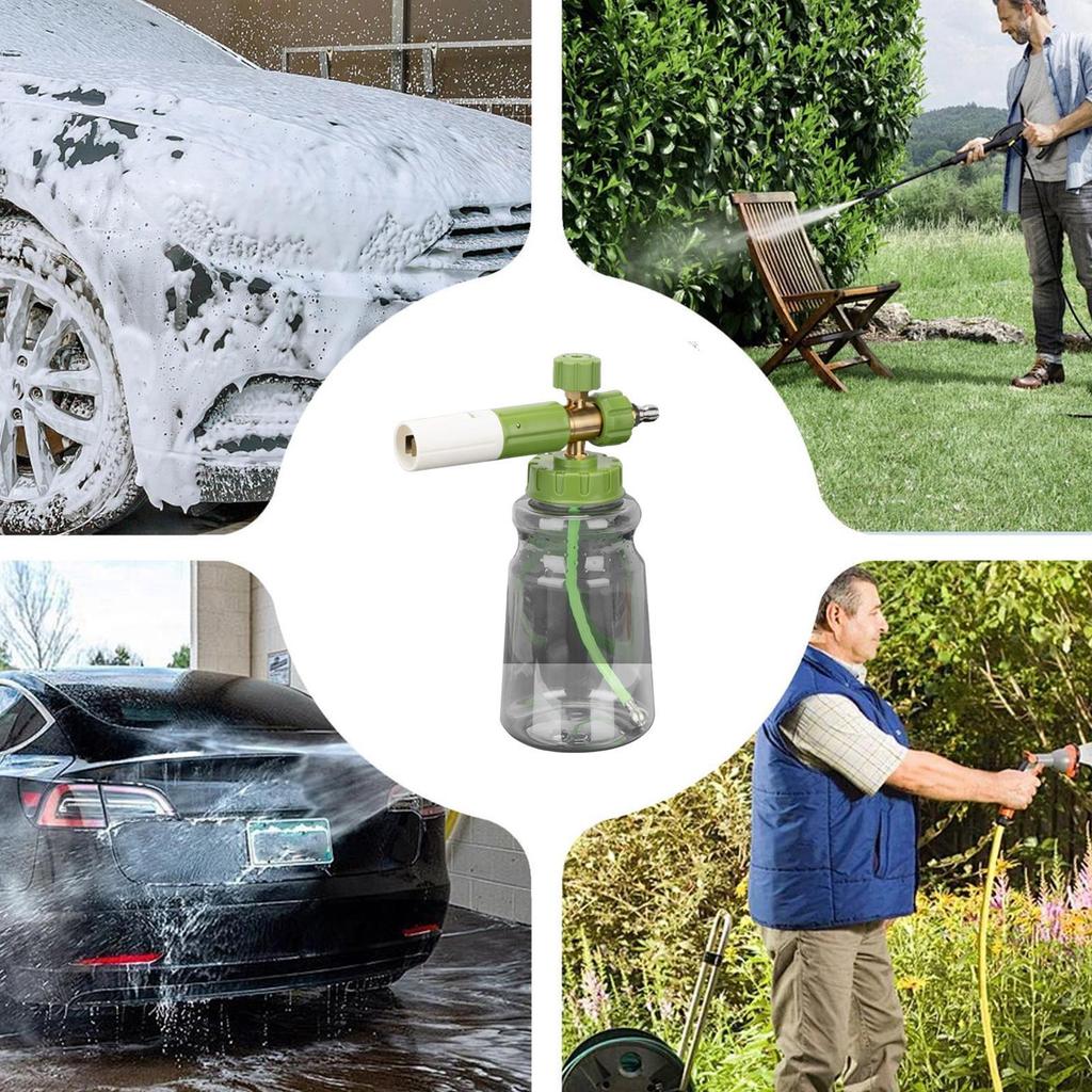 Foam Sprayer Adjustable Car Wash Foam Sprayer For Car Washing Adjustable Nozzle Foamer With Quick Connector Hose Attachment For
