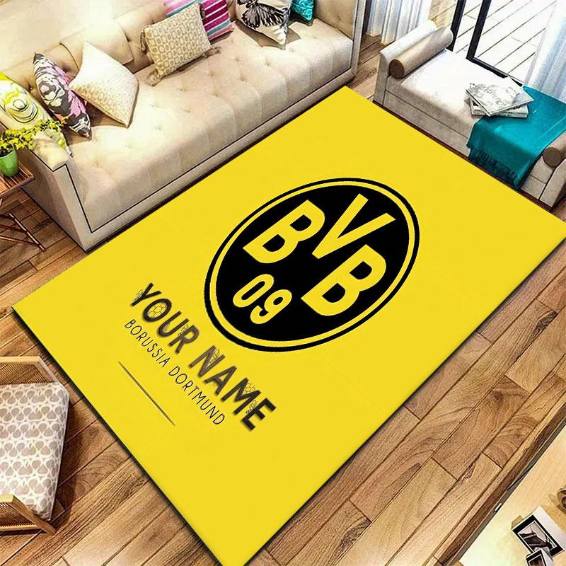 Borussia Custom Name Carpet Rug for Living Room Bedroom Home Sofa Decoration,Kids play Non-slip Floor Mat