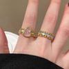Honeycomb Lace Vintage Open Ring for Women - High-end, Luxurious Finger Ring with Elegant Style, Suitable for The Index Finger.