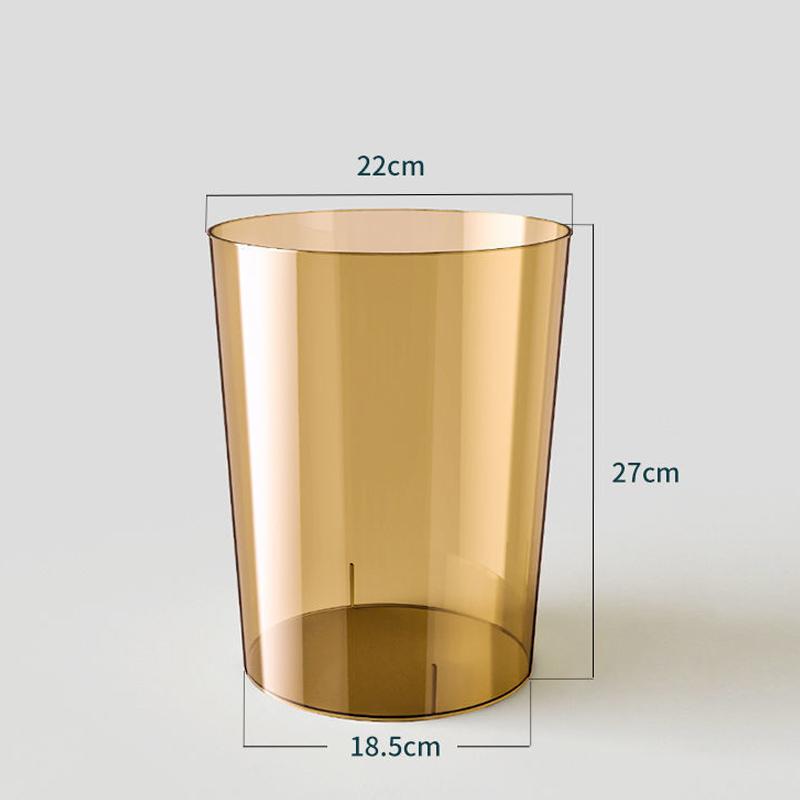 Transparante Prullenbak Zonder Deksel Afvalbak Thuis Kantoor Bureau Afval Afvalcontainer Afvalmand Keuken Vuilnisbak