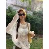 [Sunscreen Fabric] Korean Wear Printed Long Sleeve T-Shirt Women's Summer Loose and Skinny Spice Girls Sunscreen Top Tide