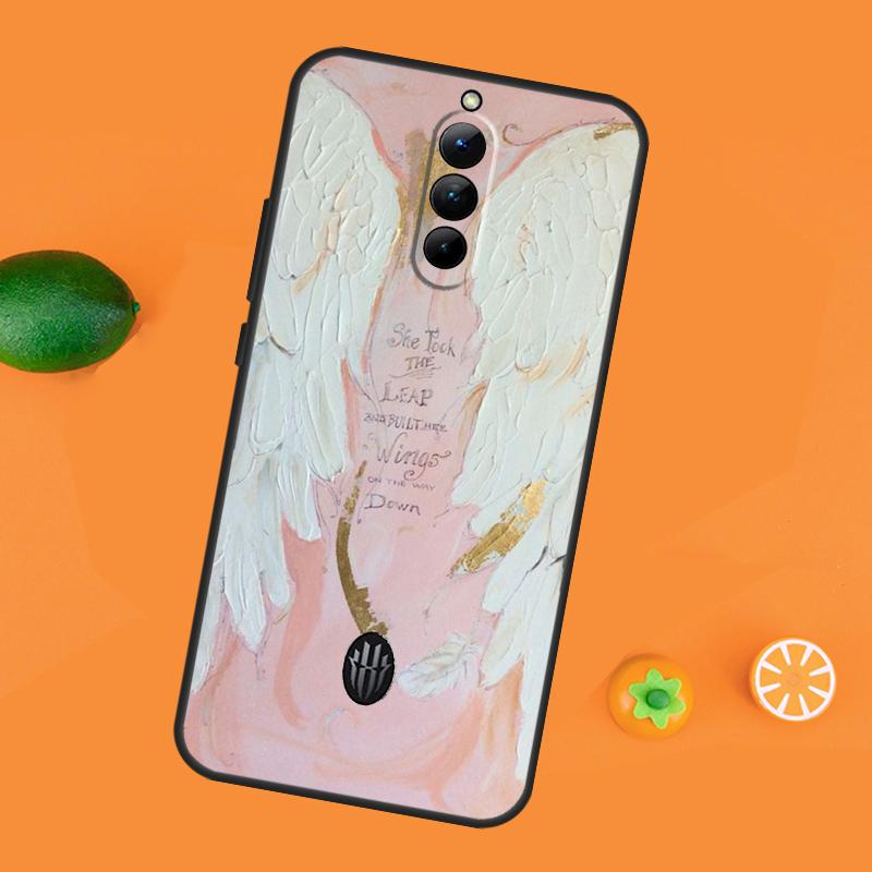 Angel Wings Painting Case For ZTE Nubia Red Magic 11 10S 9S 8S 8 9 10 Pro Plus 6 7 6S 7S Pro RedMagic 10 Air Cover