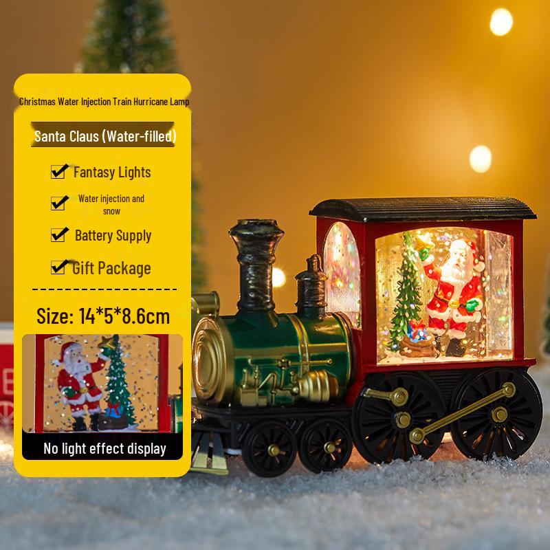 Julgransscen Lysande Vattenlykta - Skrivbordsdekoration & Köpcentrumdekoration