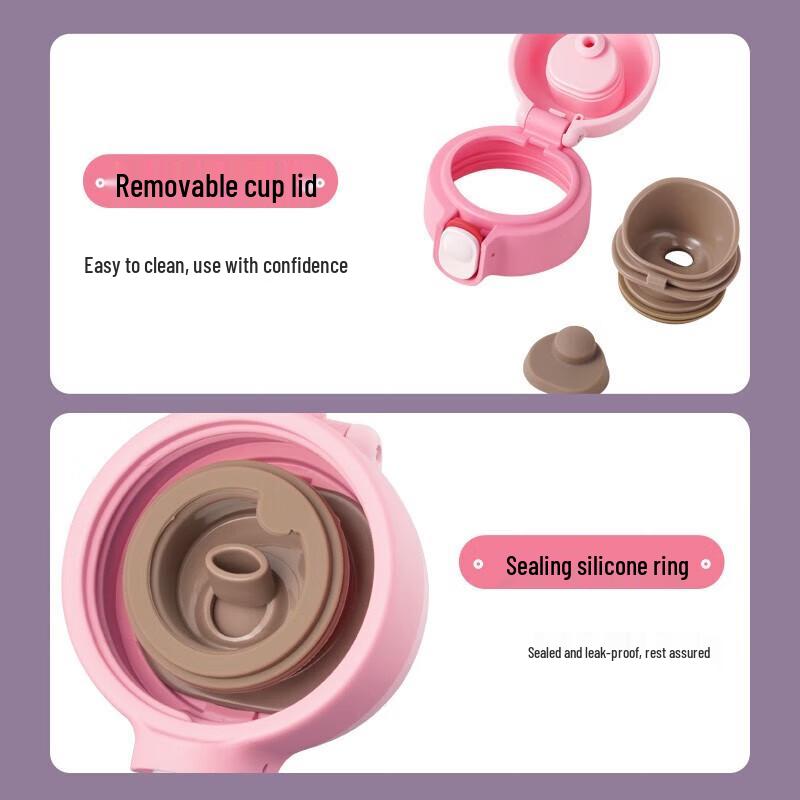SUPOR Cute Antibacterial 316L Stainless Steel Insulated Bottle 450ml