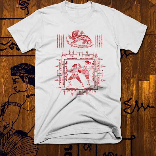 

Muay Thai T-shirt MMA, UFC, Jiu Jitsu Fight Club Thai Boxing Sak Yant Tattoo Tee S