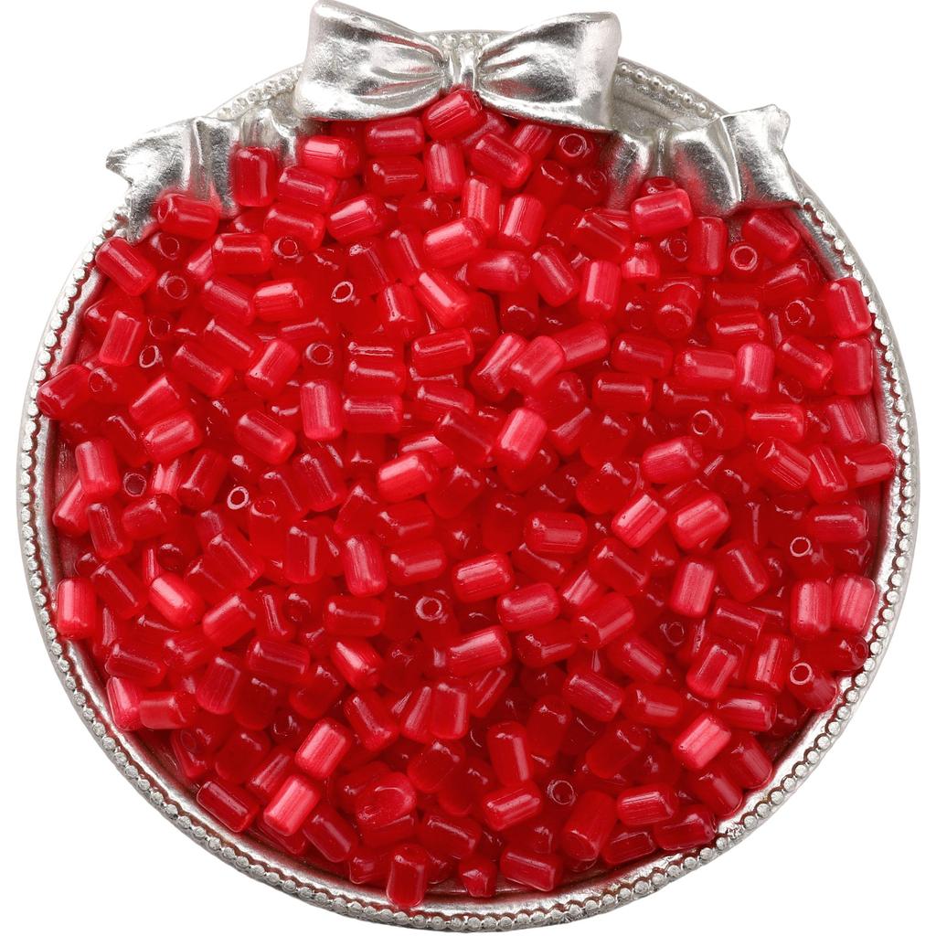 60Pcs Glass Seed Beads Cat Eye Jujube Shaped Beads DIY Bracelet Necklace For Jewelry Making Accessories