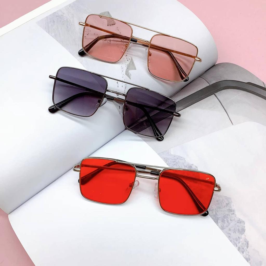 2026 Children's Classic Square Frame Sunglasses for Boys and Girls - Party Wear, UV Protection, Sunscreen