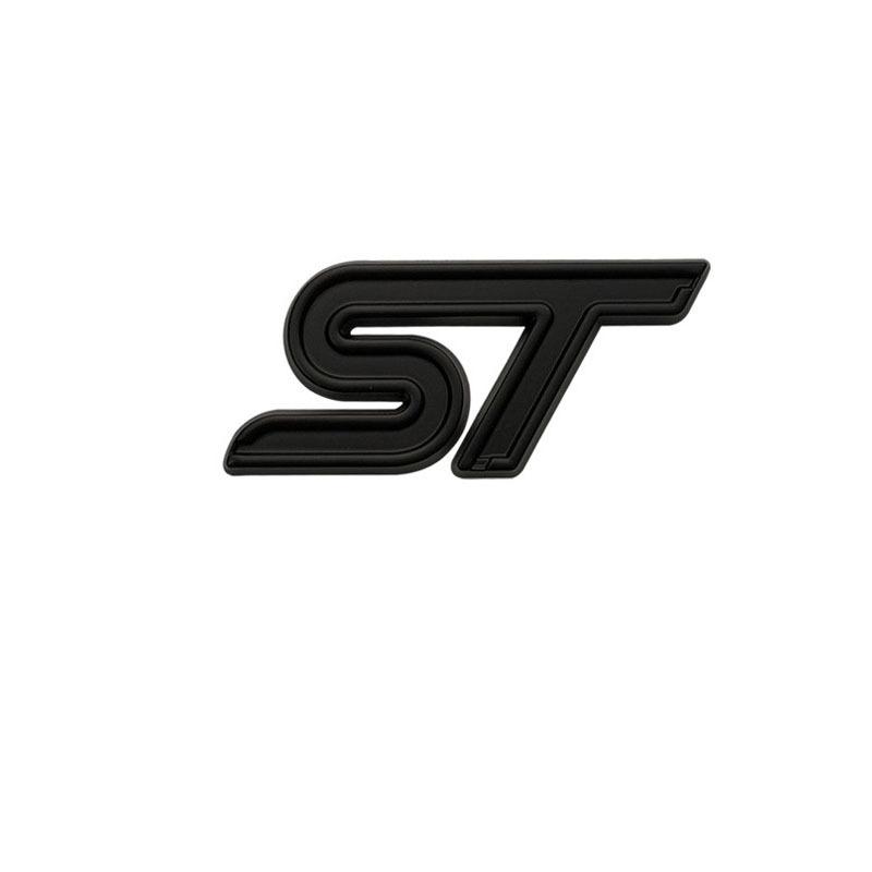 3D Metal ST Line Front Grille Emblem Badge Car Head Trunk Stickers For Ford Focus Mondeo Fiesta Explorer Styling Accessories