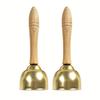 2pcs Hand Bells with Wooden Handle Handheld Bells Percussion Music Instrument for Wedding Game Party Decor ZSY