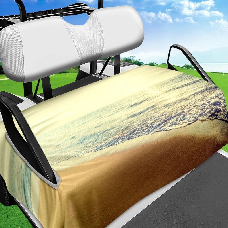 Polyester Golf Cart Seat Cover With Heat Resistance And Easy Installation Machine Washable Cushion Cover