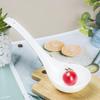 Large White Ceramic Soup Spoon