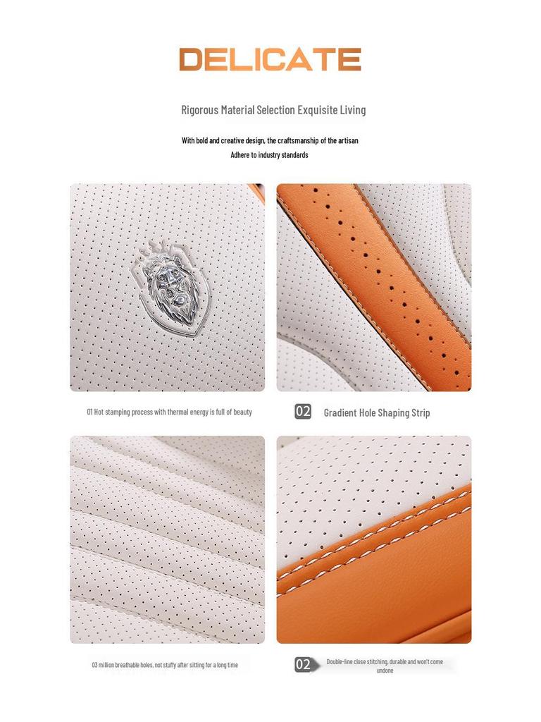 Leather Headrest Car Seat Cushion for BYD Dolphin, Song, Qin Plus DMi Pro EV - Universal Fit