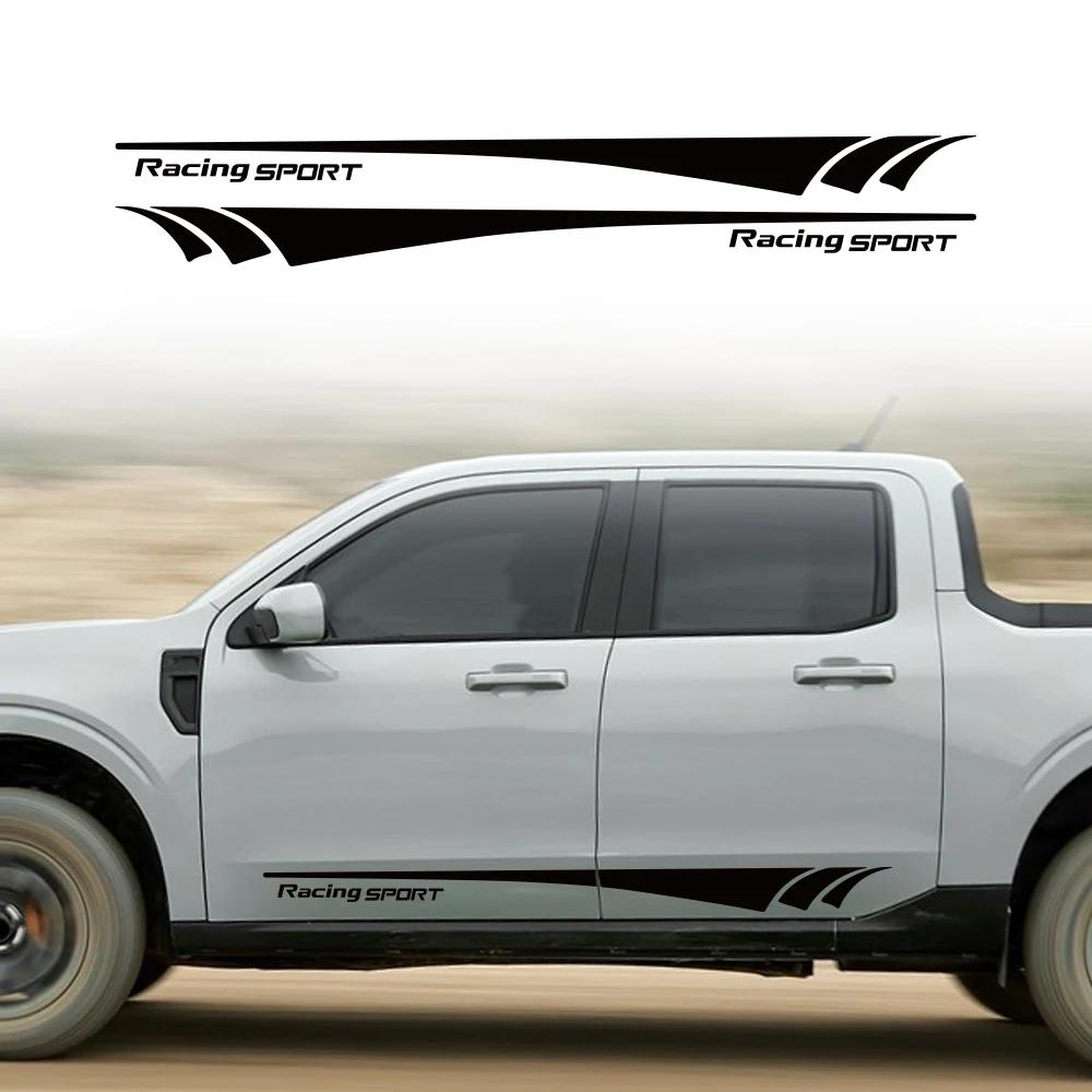 160x11cm Car Door Side Stickers Truck Racing Sport Vinyl Decals Car Decoration Accessories For Ford Maverick XL XLT Lariat 2025