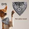 Ręcznik dla zwierząt domowych w stylu etnicznym, trójkątny szalik, regulowany kołnierz bandana dla szczeniąt, psów, kotów, akcesoriów dla zwierząt, prezent