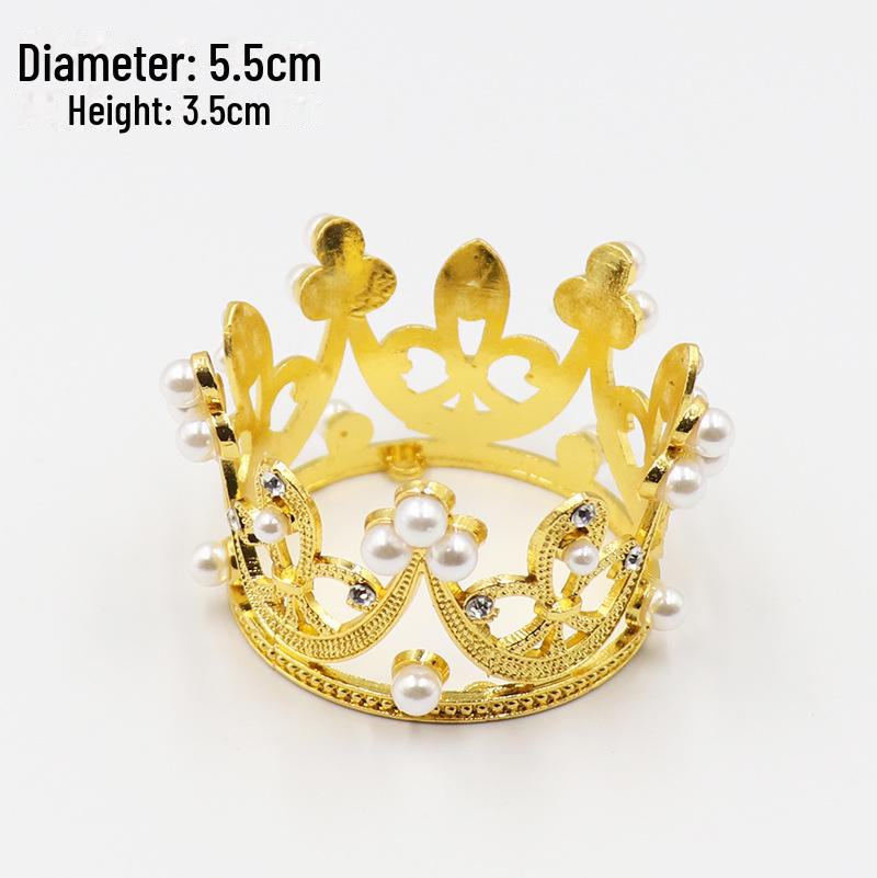 Ретро черная легкая пластиковая корона для украшения торта для взрослых