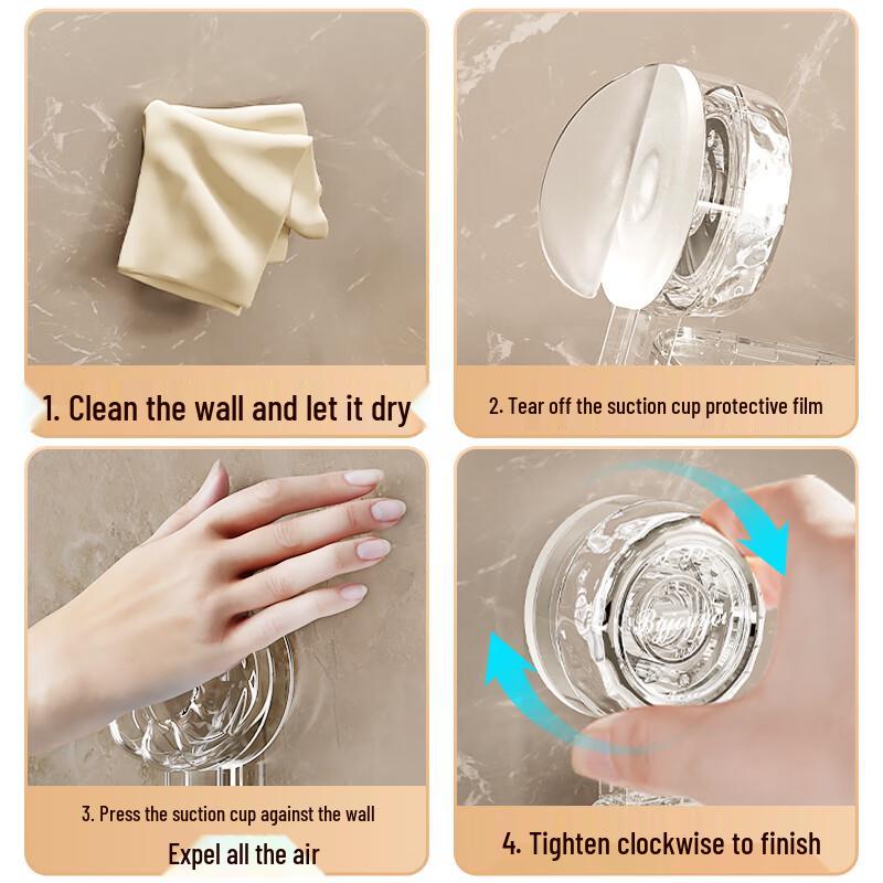 Adjustable Suction Cup Shower Head Holder