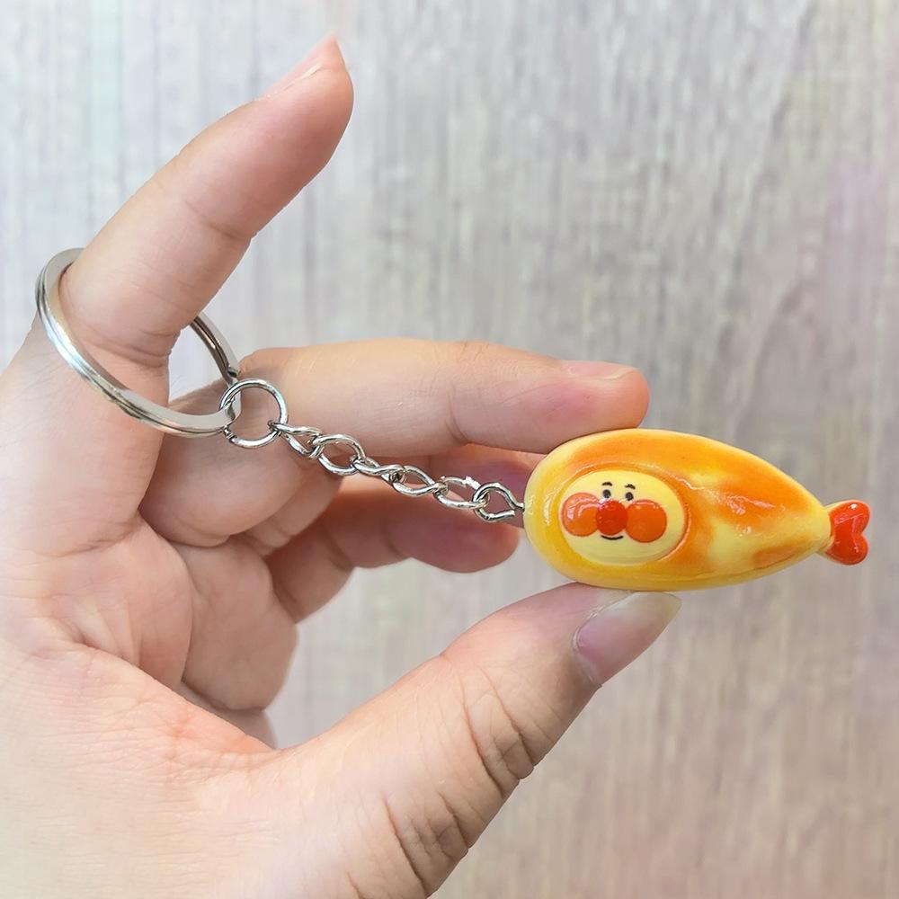 Simulation Food Keychain Bread Pendant Y2k Personalized Resin Keychain Couple Family Keychain Pendant