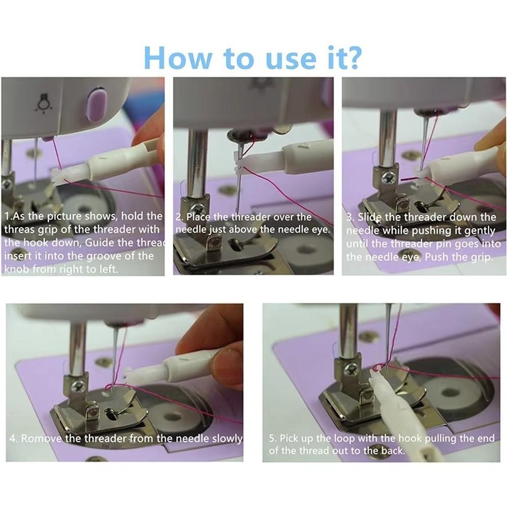 1/2Pcs Stitch Unpicker Automatic Needle Threader Sewing Machine Needle Threader for Needle Work
